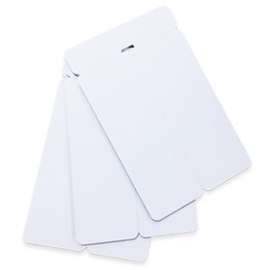Cards 1.30mm PVC White Double Name Badge - (250 Pack)