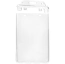 Card Holder Portrait Rigid Clear Lockable - (100 Pack)