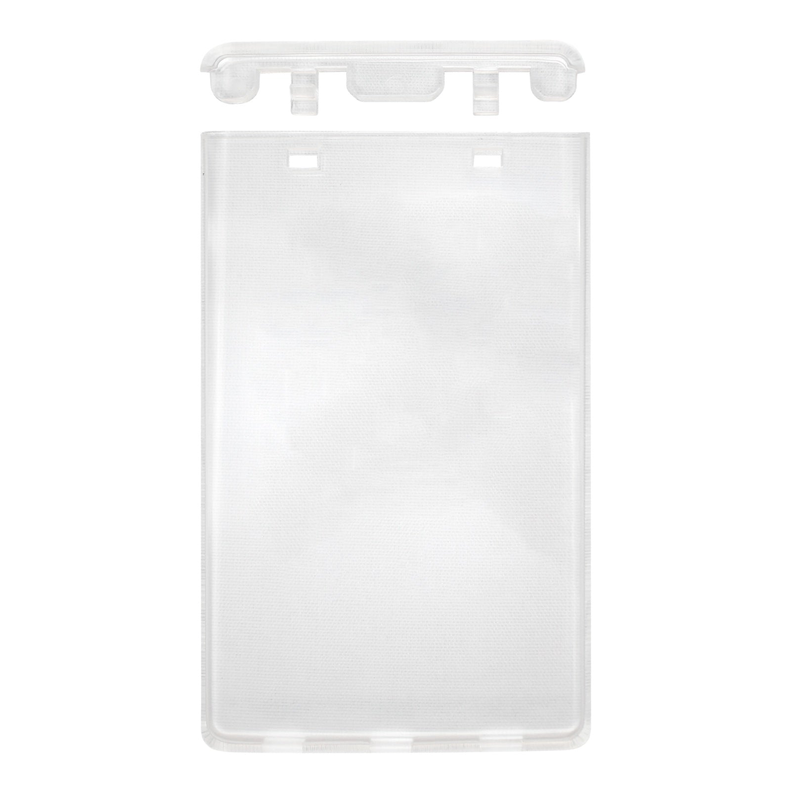 Card Holder Portrait Rigid Clear Lockable Key - (100 Pack)