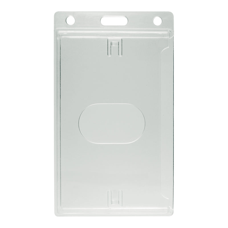 Card Holder Portrait Rigid Clear  - (100 Pack)