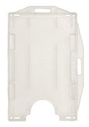 Card Holder Switchable Rigid Clear Dual Side - (100 Pack)