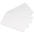 Cards .76mm PVC TECOM White (Blank) CR80 - (100 Pack)