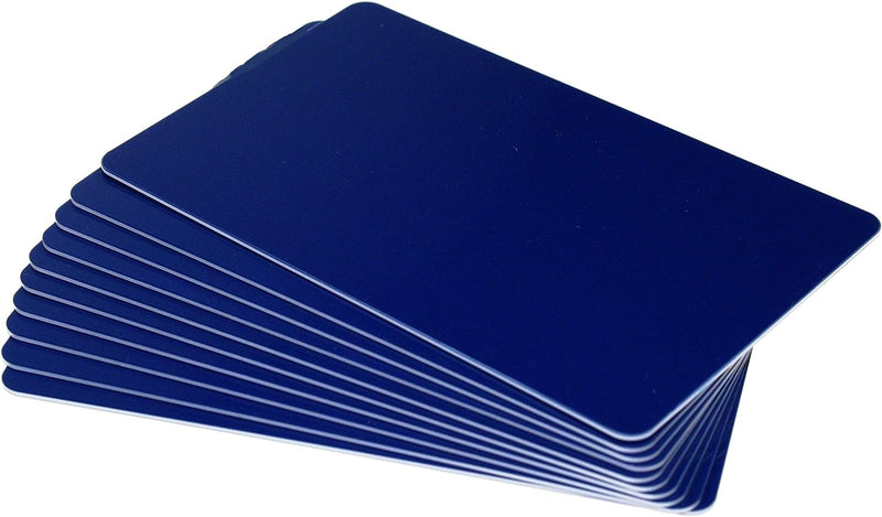 Cards .76mm PVC Food Safe Blue Cards CR80 - (500 Pack)