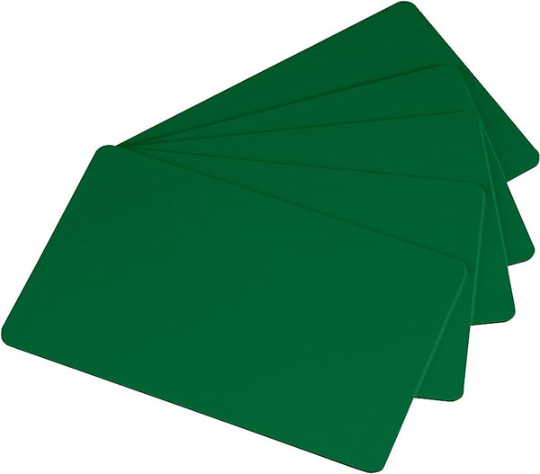 Cards .76mm PVC Food Safe Green Cards CR80 - (500 Pack)