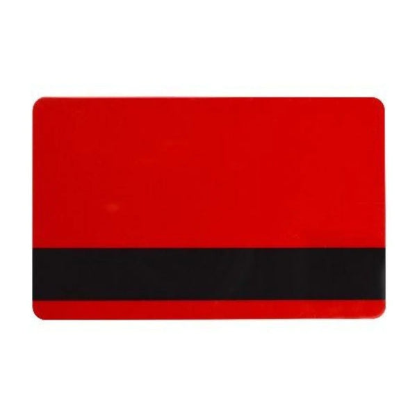 Cards .76mm PVC HiCo Red CR80 - (500 Pack)