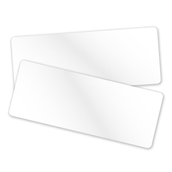 Cards .76mm White Extended Cards 140x54mm - (500 Pack)