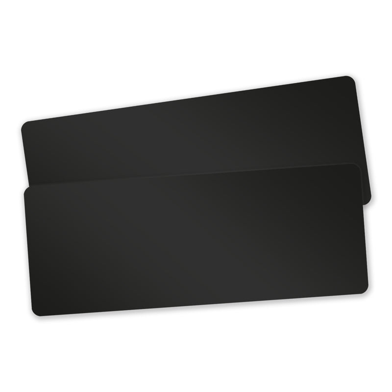 Cards .76mm PVC Food Safe Black 140x54mm - (500 Pack)