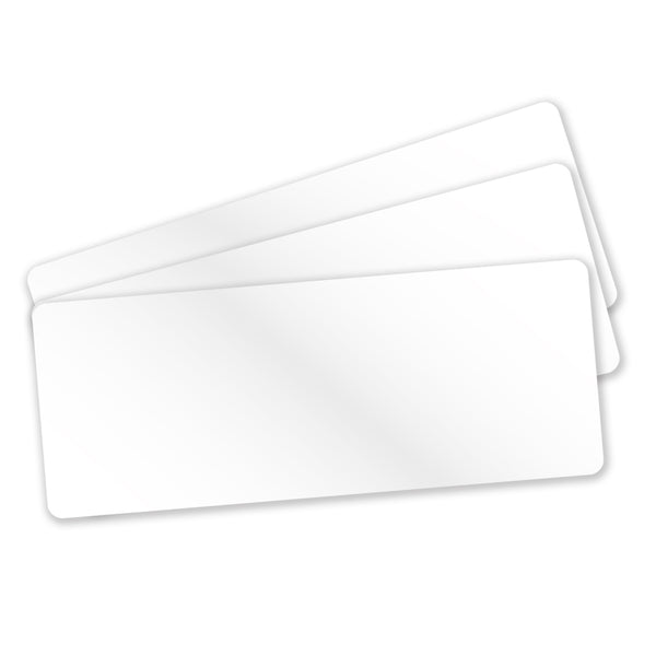 Cards .76mm PVC Food Safe White 140x54mm - (500 Pack)