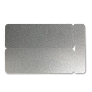 Cards 1.00mm PVC Silver Double Name Badge CR80 - (250 Pack)