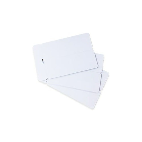 Cards 1.00mm PVC White Double Name Badge CR80 - (250 Pack)