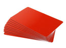 Cards .76mm PVC Food Safe Red CR80 - (500 Pack)