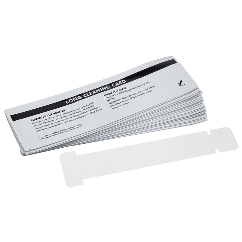 PPC P330i/P430 Cleaning Card Long - (10 Pack)