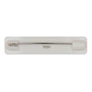 Adhesive Name Bar Pin White Plastic - (100 Pack)