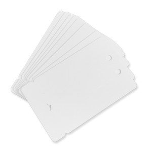 Cards .76mm PVC Double Name Badges w/Holes CR80 - (500 Pack)