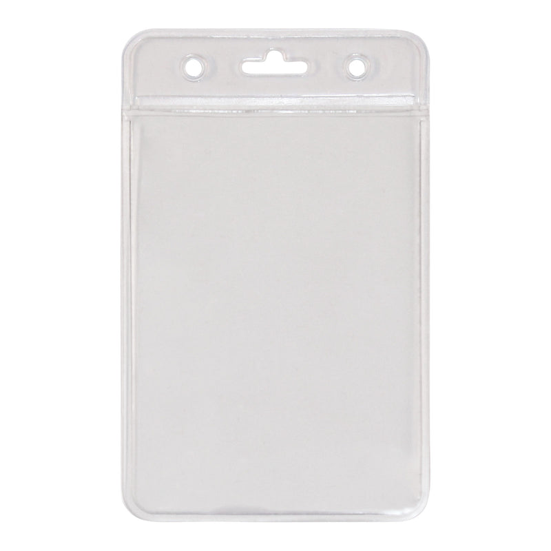Card Holder Portrait Soft Clear - (100 Pack)