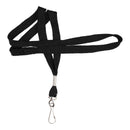 Lanyard Tube Black  BAway & Swivel Clip 12mm - (100 Pack)