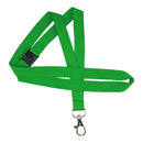 Lanyard Prem Green BAway & Dog Hook 15mm - (100 Pack)