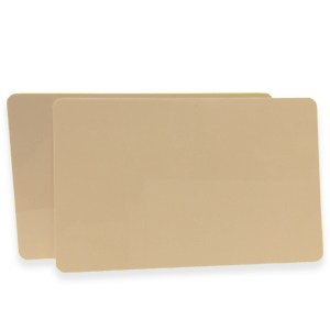 Cards .76mm PVC Beige/Tan CR80 - (500 Pack)