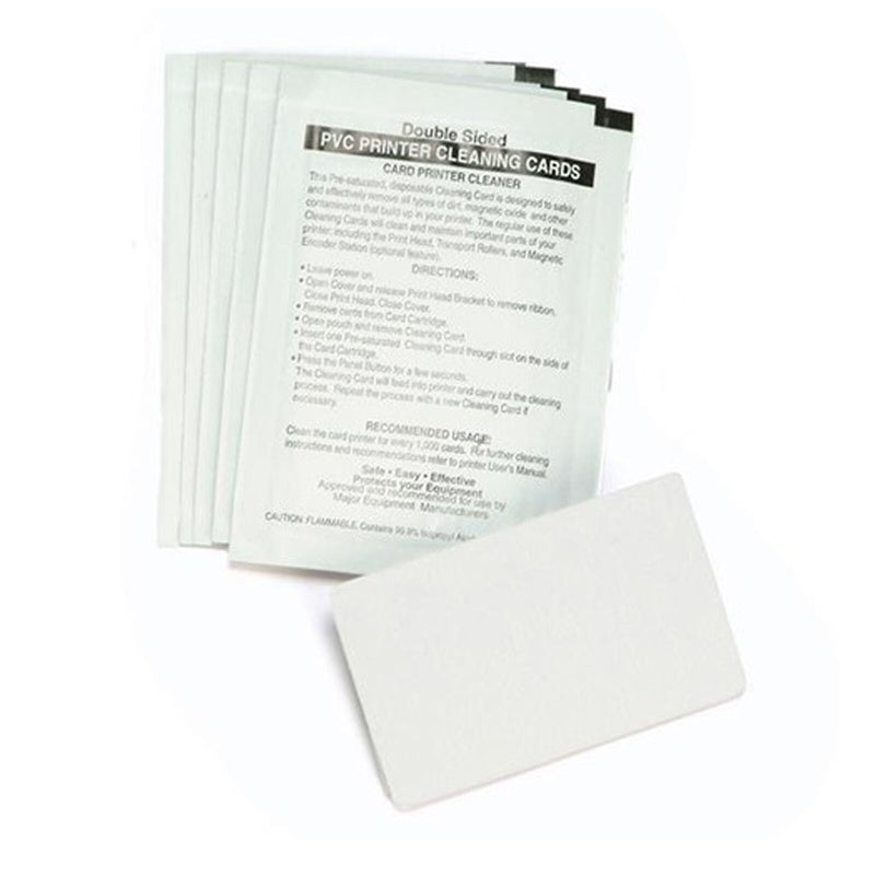 PPC P330i Cleaning Card Short - (10 Pack)