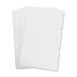 Cards .76mm PVC Triple Keytags No Holes CR80 - (500 Pack)