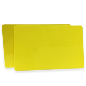 Cards .76mm PVC Yellow CR80 - (500 Pack)